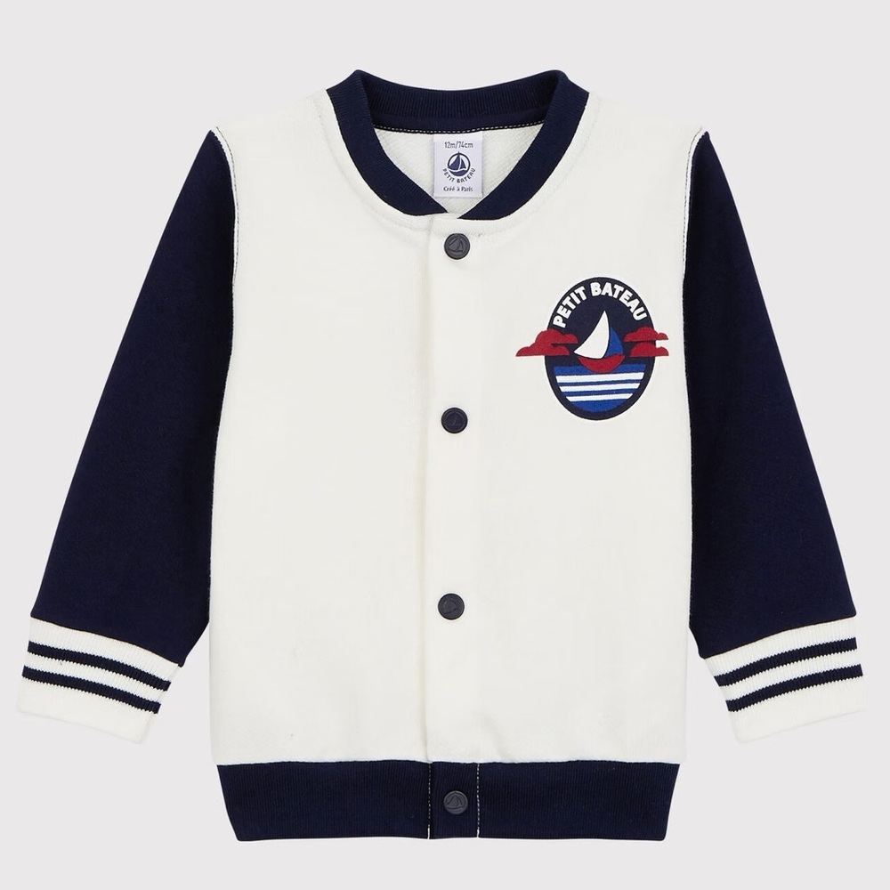 Petit Bateau Baby Boys Logo Jacket